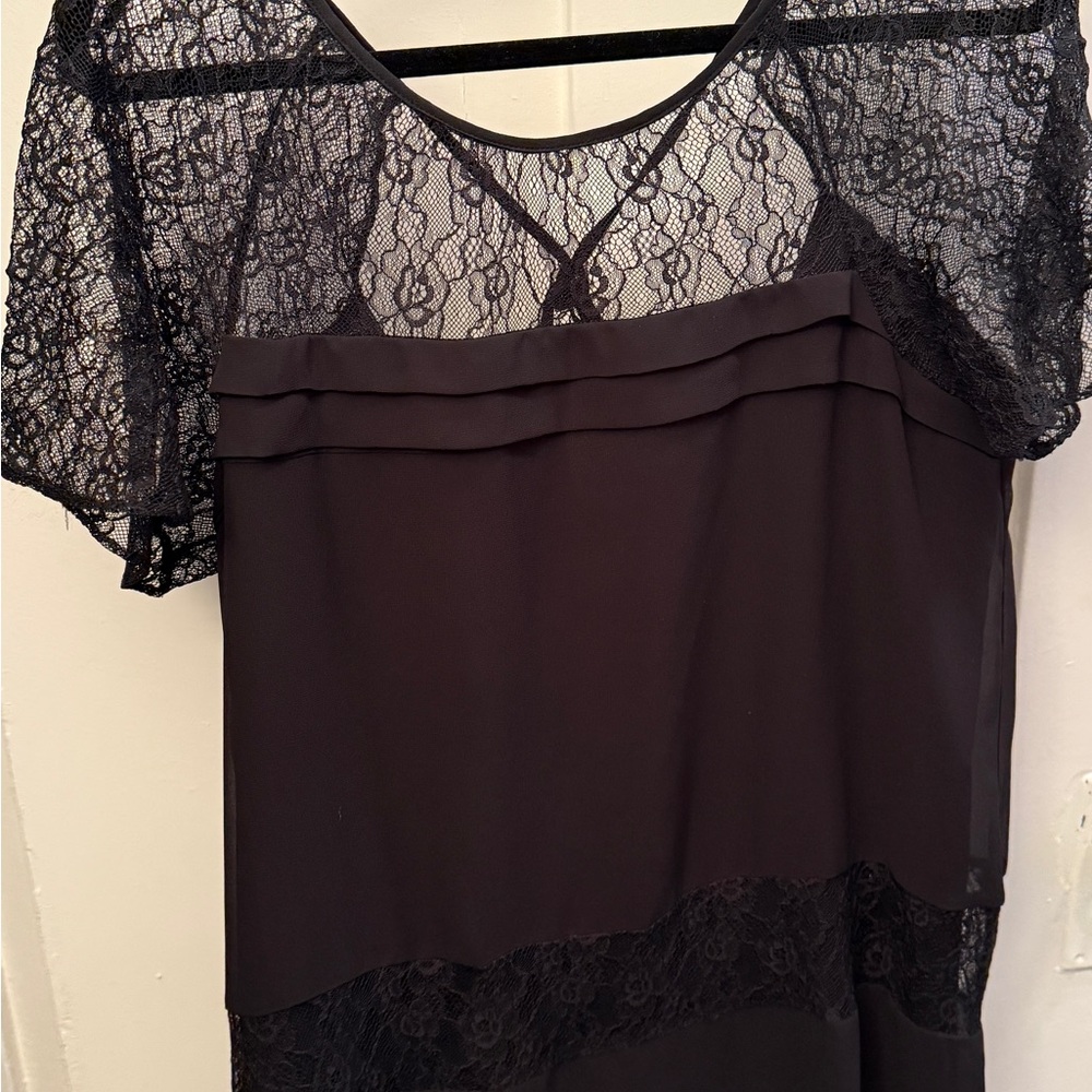 Elegant Black Lace Top